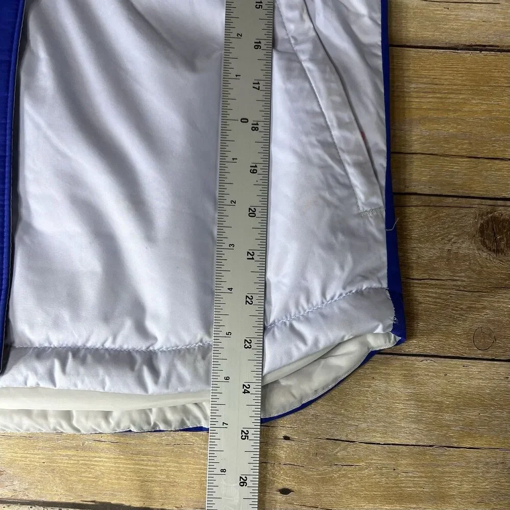 Columbia Omni-Tech Kids Blue Gray Colorblock Waterproof‎ Hooded Ski Jacket Parka
